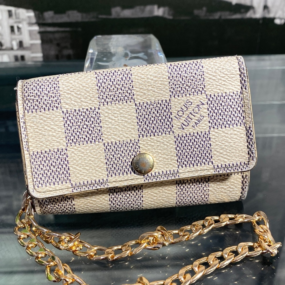 Authentic Louis Vuitton Damier Azur Key Card Holder - Picture 6 of 17